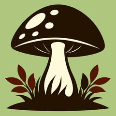 vector illustration of mushrooms