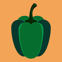 vector illustration of a sweet pepper