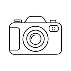 digital camera icon, digital camera line art - simple line art of digital camera, perfect for digital camera logos and icons