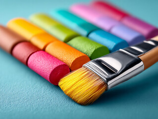 Fototapeta premium watercolor paints: vibrant color swatches