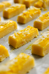 Kastengel cookies dough before baking. Dutch influenced-Indonesian cheese cookies. Popular during Eid Al Fitr in Indonesia.