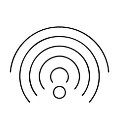 wi fi signal icon icon, wi fi signal icon line art - simple line art of wi fi signal icon, perfect for wi fi signal icon logos and icons