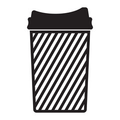 Paper cup icon. Drink icon.