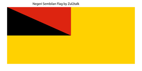 Negeri Sembilan Flag vector