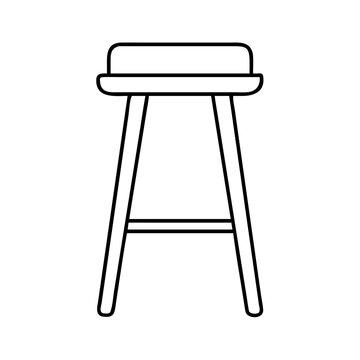 recommend clip art: bar stool icon, bar stool line art - simple line art of bar stool, perfect for bar stool logos and icons
