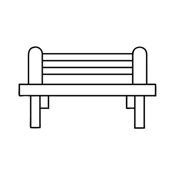 recommend clip art: bench icon, bench line art - simple line art of bench, perfect for bench logos and icons
