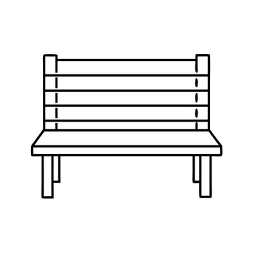 recommend clip art: bench icon, bench line art - simple line art of bench, perfect for bench logos and icons