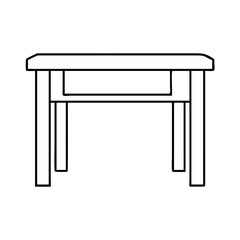entryway table icon, entryway table line art - simple line art of entryway table, perfect for entryway table logos and icons