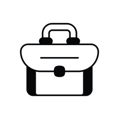 Briefcase icon vector stock illustration