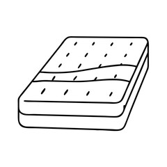 mattress icon, mattress line art - simple line art of mattress, perfect for mattress logos and icons