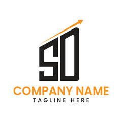  Minimalist Arrow Growth Logo Design