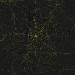Charlotte, North Carolina, United States Road Map 