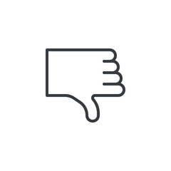 Fototapeta premium Dislike line icon