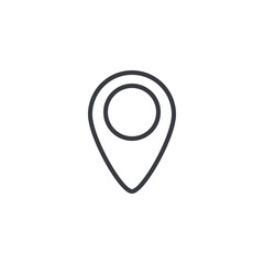 Location pin line icon
