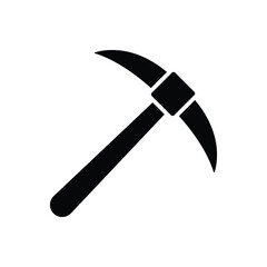 pickaxe icon vector design template simple and clean