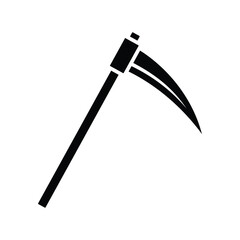 scythe icon vector design template simple and clean