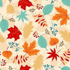A vector set of colorful autumn leaves in various shapes and sizes, showcasing the beauty of fall foliage.