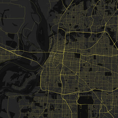 Memphis, Tennessee, United States Road Map 