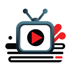 Media Logo Design Vector File for YouTube Channel 