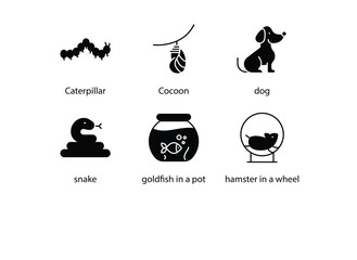 Farm & Pet Animal Icon Set Vector Icon Stock Illustration © Anam