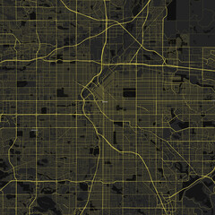 Denver, Colorado, United States Road Map 