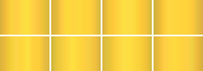 Obraz premium gold gradient,A set of metallic glossy gradients, The texture of a smooth metal surface. A collection of gold metallic gradients, shiny gold gradients , gradient pack ,Vector illustration,vector 10eps