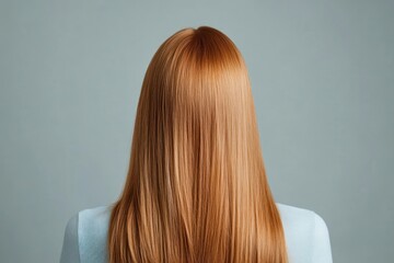 Naklejka premium A woman with long, straight blonde hair