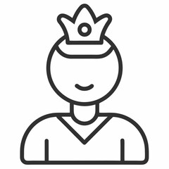 Return on Investment outline icon on white background