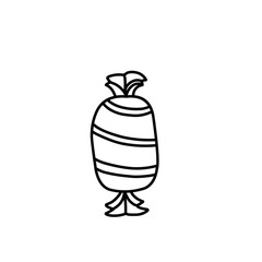 hand drawn candy icon