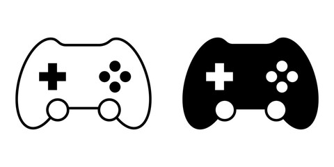 The Best Gamepad Icon Vector Set. Gaming Controller Vector Icon in line style design. Symbol of Game Console. Vector illustration. © mytour