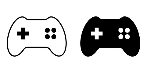 The Best Gamepad Icon Vector Set. Gaming Controller Vector Icon in line style design. Symbol of Game Console. Vector illustration. © mytour