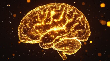 Illuminated Brain, Abstract Representation