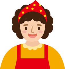 두건을 쓴 엄마 벡터