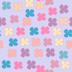 summer flowers and pastel seamless pattern background, wrapping, wallpaper, webcover	