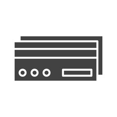 Credit Cards icon vector image. Suitable for mobile apps, web apps and print media.