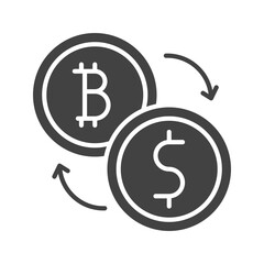 Currency Exchange icon vector image. Suitable for mobile apps, web apps and print media.