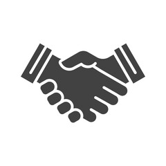 Obraz premium Handshake icon vector image. Suitable for mobile apps, web apps and print media.