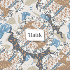 rounded floral batik seamless pattern 38