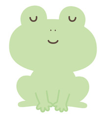 かわいいカエルのベクターイラスト