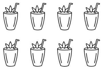 Obraz premium Planter-s Punch Line Art Unique Style for Artistic Display 