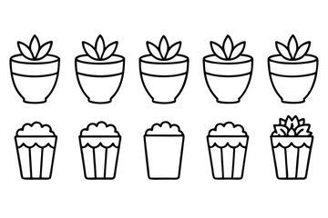 Planter-s Punch Line Art Unique Style for Artistic Display  