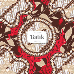 rounded floral batik seamless pattern 31