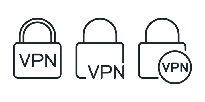 Internet vpn protection icon. Illustration vector