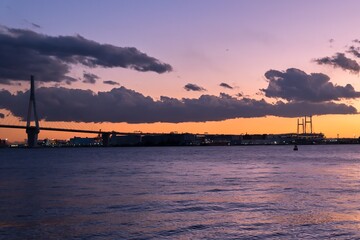 海に沈む夕日