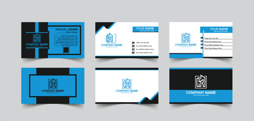 Professional business card, Minimalist Real Estate Business Card Design Template.