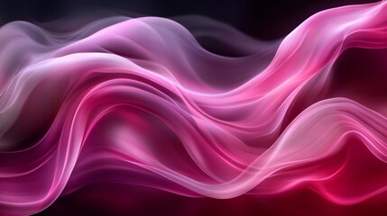 Obraz premium Abstract Pink Waves Dynamic Motion Background with Smooth Flowing Curves and Elegant Design