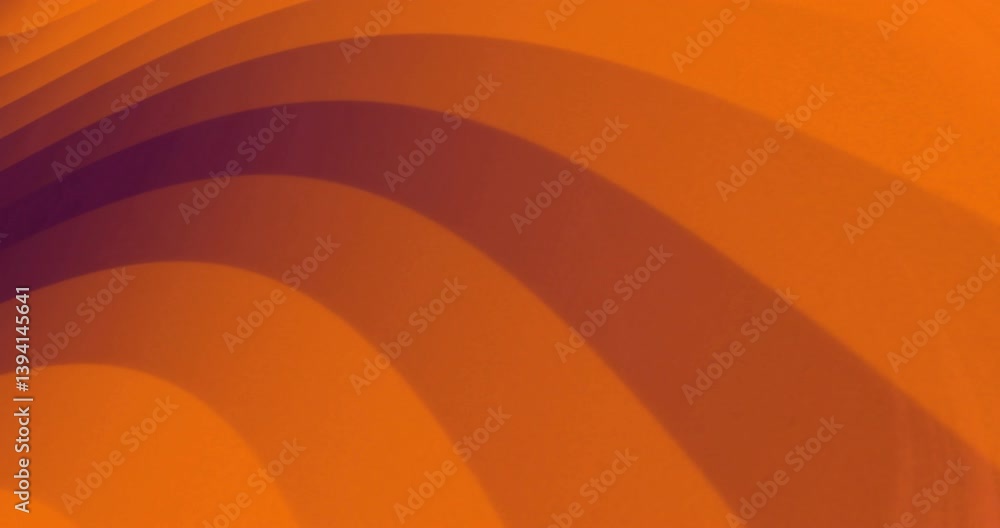 Poster Creating dynamic visual effect, abstract orange and purple wavy animation pattern