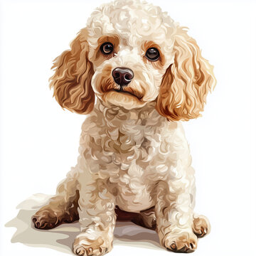 puppy poddle vector