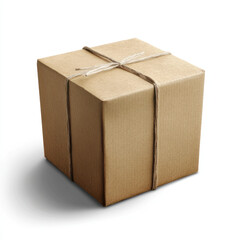 Fototapeta premium cardboard box isolated on white