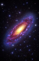 Naklejka premium space galaxy in space